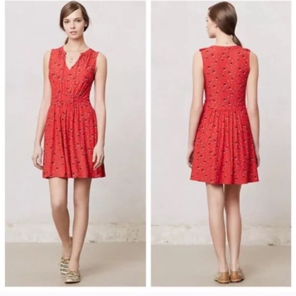Anthro Leifnotes Red Ship Dress ⛵️⚓️